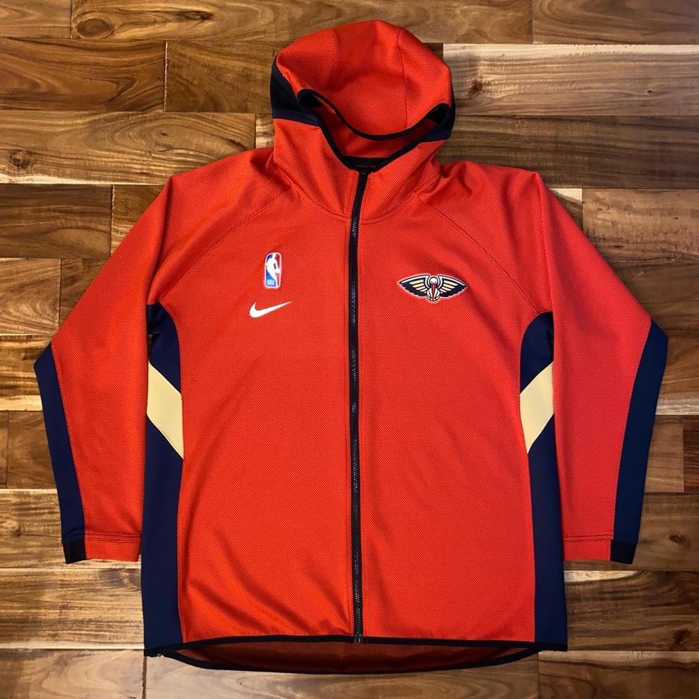 Nike New Orleans Pelicans Showtime Hoodie Sweatshirt Jacket Men’s Size XXL MINT